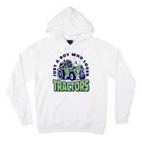 Just A Boy Who Loves Tractors Hoodie