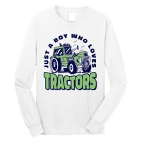 Just A Boy Who Loves Tractors Long Sleeve Shirt