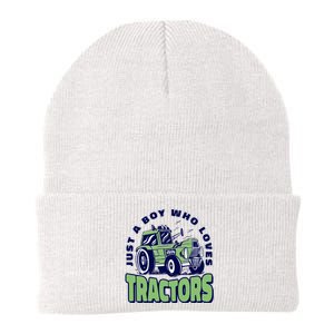 Just A Boy Who Loves Tractors Knit Cap Winter Beanie