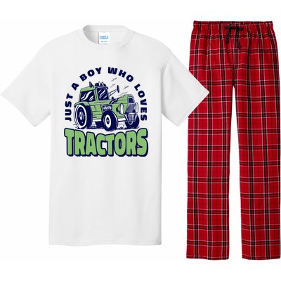 Just A Boy Who Loves Tractors Pajama Set