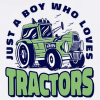 Just A Boy Who Loves Tractors Flatbill Hat