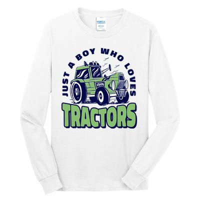 Just A Boy Who Loves Tractors Tall Long Sleeve T-Shirt