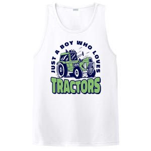 Just A Boy Who Loves Tractors PosiCharge Competitor Tank