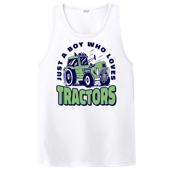 Just A Boy Who Loves Tractors PosiCharge Competitor Tank