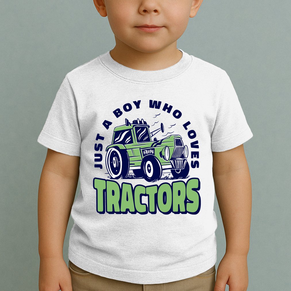 Just A Boy Who Loves Tractors Toddler T-Shirt
