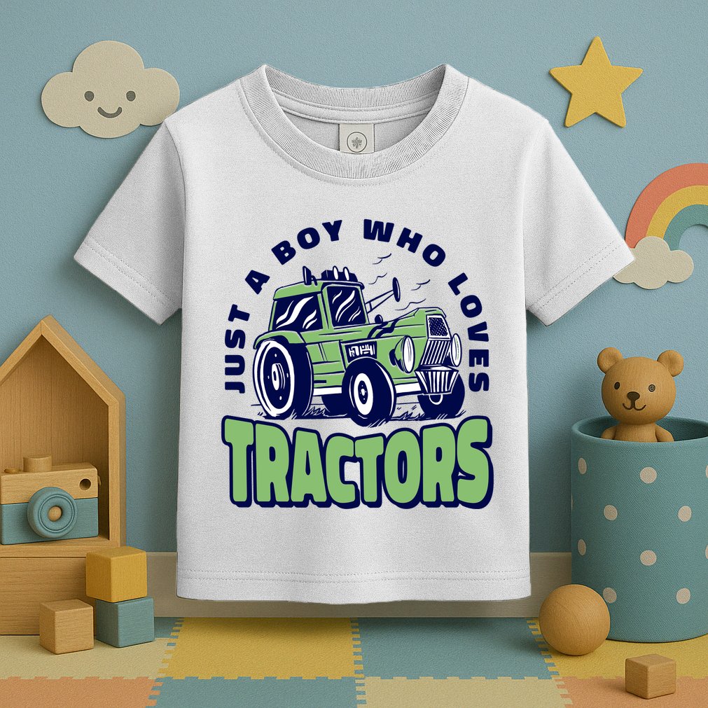 Just A Boy Who Loves Tractors Toddler T-Shirt