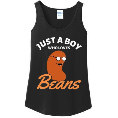 Just A Boy Who Loves Baked Beans Ladies Essential Tank