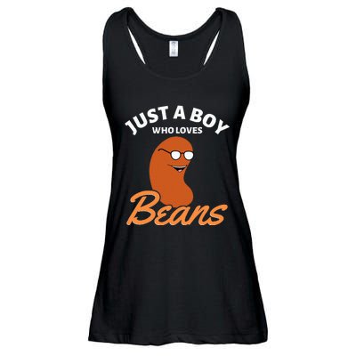 Just A Boy Who Loves Baked Beans Ladies Essential Flowy Tank