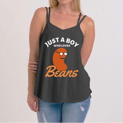 Just A Boy Who Loves Baked Beans Women's Strappy Tank