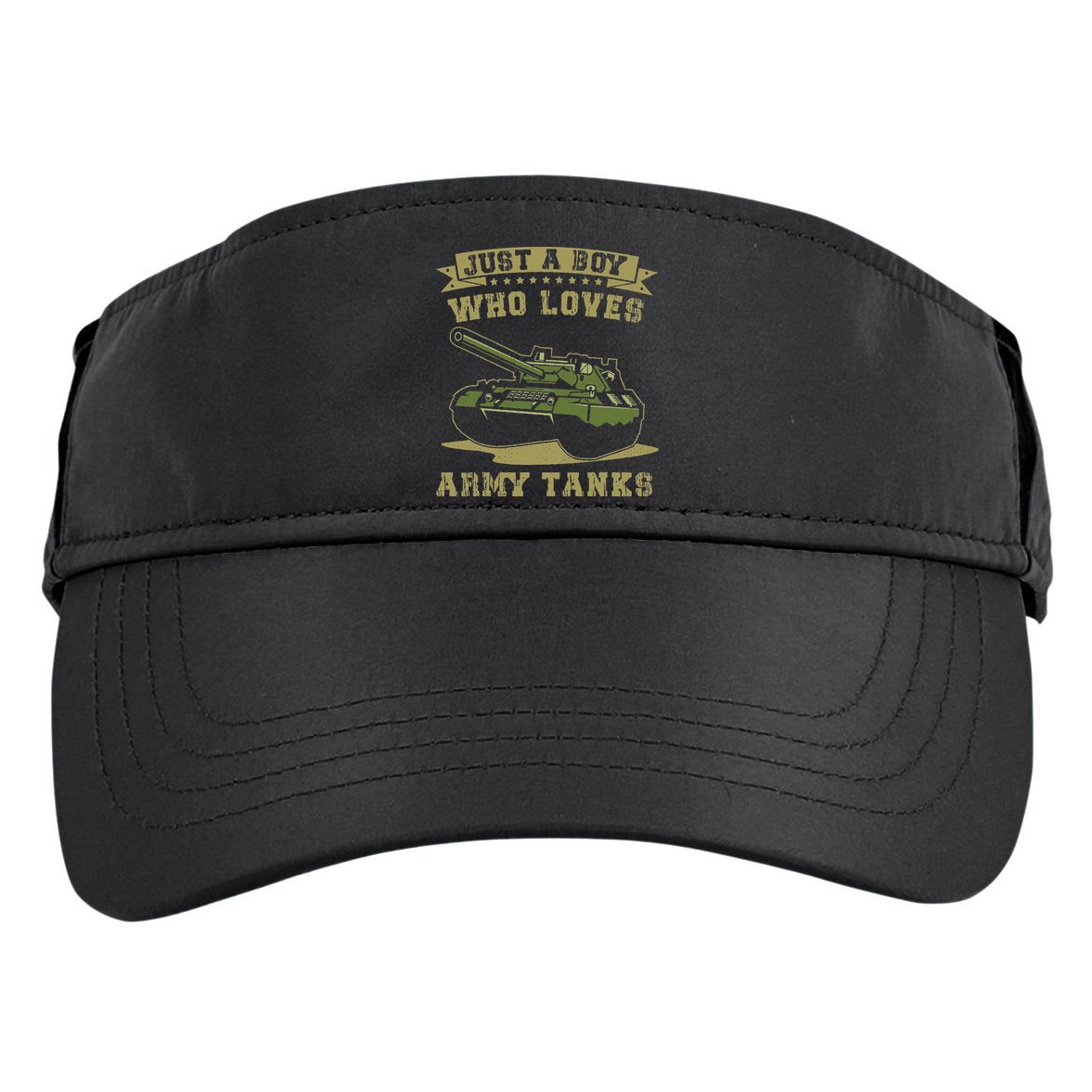 Just A Boy Who Loves Army Tanks Military WW2 Tanks Adult Drive Performance Visor