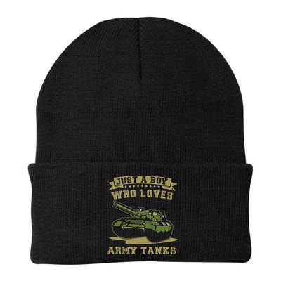 Just A Boy Who Loves Army Tanks Military WW2 Tanks Beanie