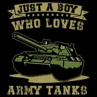 Just A Boy Who Loves Army Tanks Military WW2 Tanks Short Acrylic Beanie