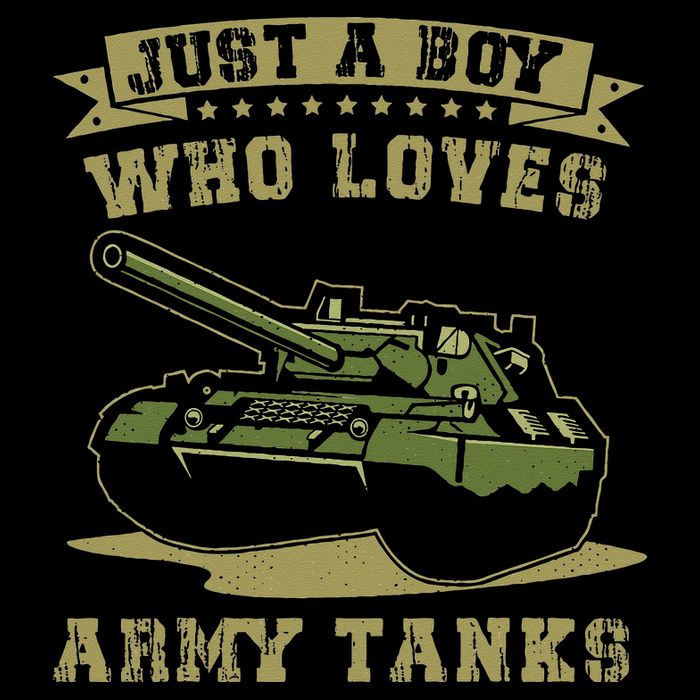 Just A Boy Who Loves Army Tanks Military WW2 Tanks Short Acrylic Beanie