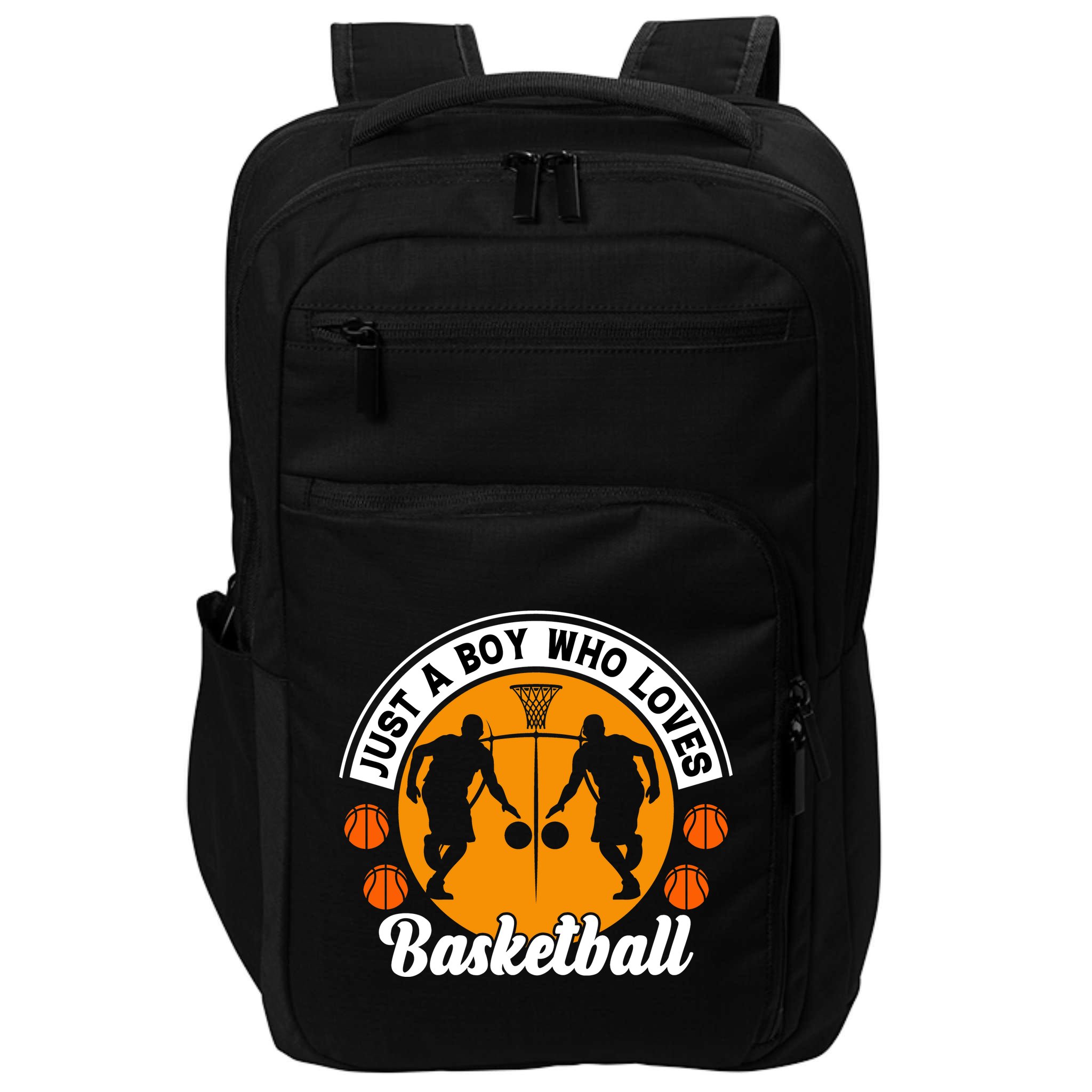 Just A Boy Who Loves Basketball For Team Sport Bball Impact Tech Backpack