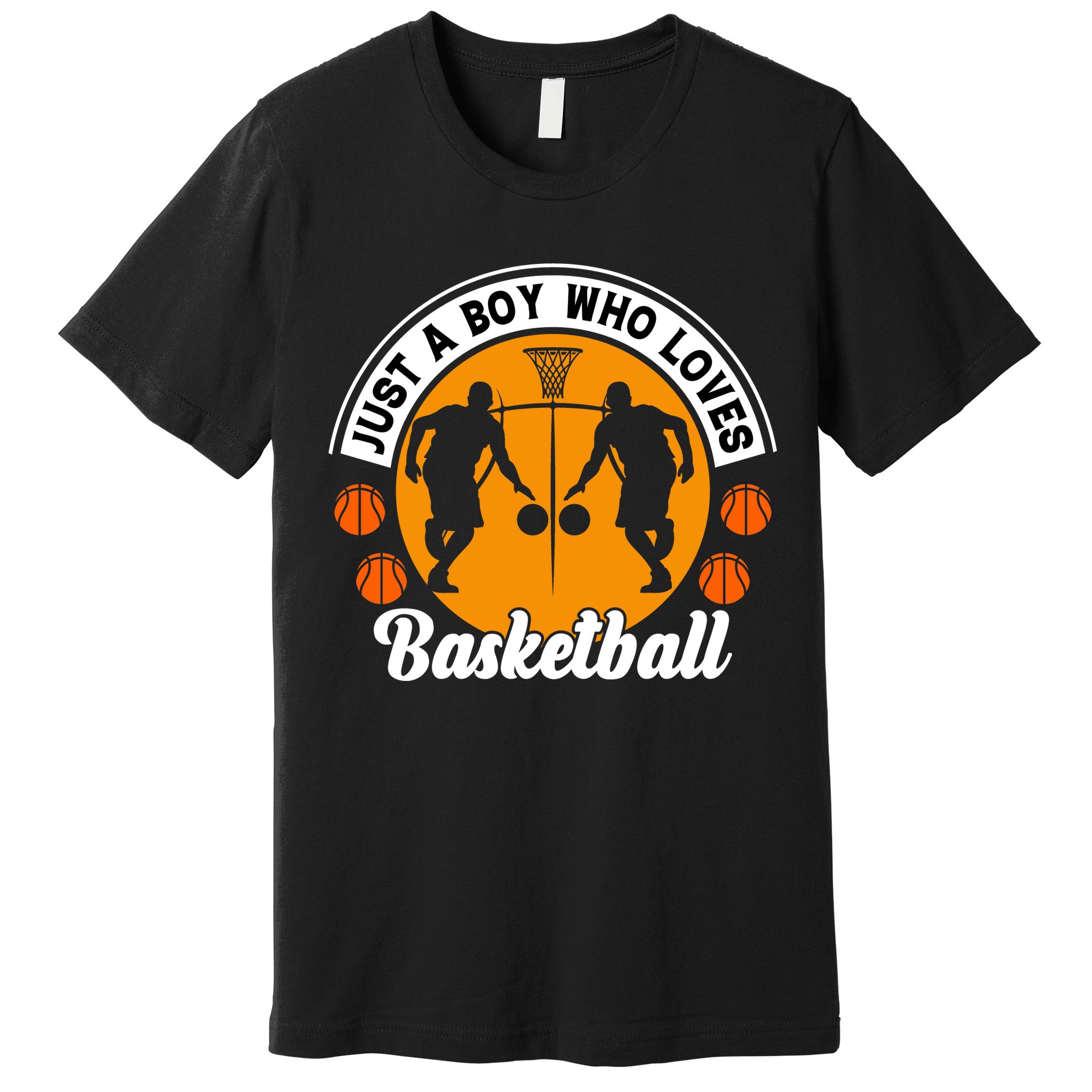 Just A Boy Who Loves Basketball For Team Sport Bball Premium T-Shirt