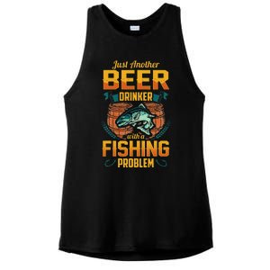 Just Another Beer Drinker With A Fishing Problem Ladies PosiCharge Tri-Blend Wicking Tank