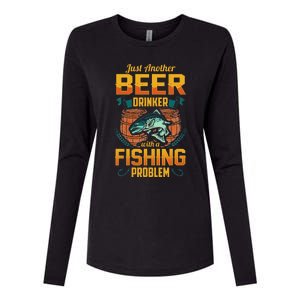 Just Another Beer Drinker With A Fishing Problem Womens Cotton Relaxed Long Sleeve T-Shirt