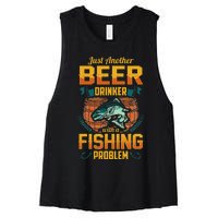 Just Another Beer Drinker With A Fishing Problem Women's Racerback Cropped Tank