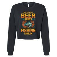 Just Another Beer Drinker With A Fishing Problem Cropped Pullover Crew