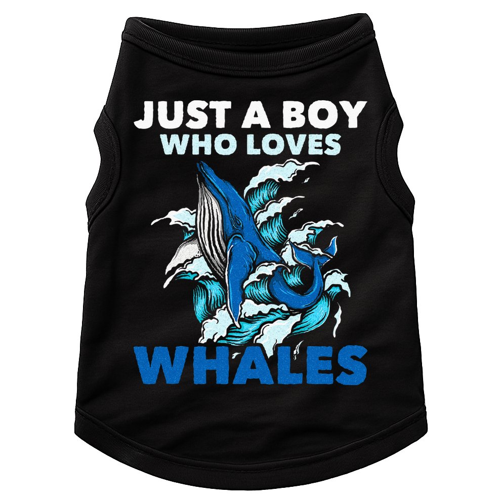 Just A Boy Who Loves Whales Marine Biologist Whale Lover Doggie Tank