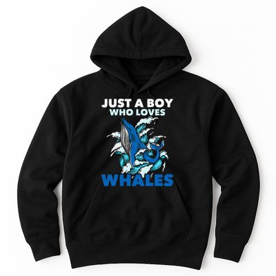 Just A Boy Who Loves Whales Marine Biologist Whale Lover Hoodie