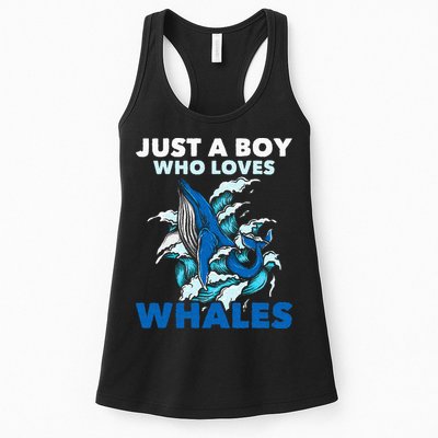Just A Boy Who Loves Whales Marine Biologist Whale Lover Womens Tank Top