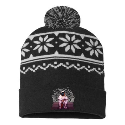 Just A Boy With A Ukulele BoyWithUke USA-Made Snowflake Beanie