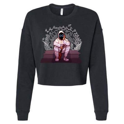 Just A Boy With A Ukulele BoyWithUke Cropped Pullover Crew