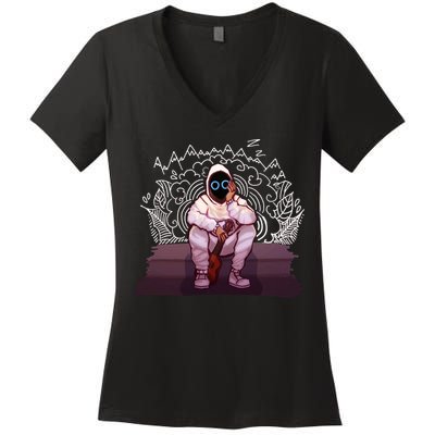 Just A Boy With A Ukulele BoyWithUke Women's V-Neck T-Shirt