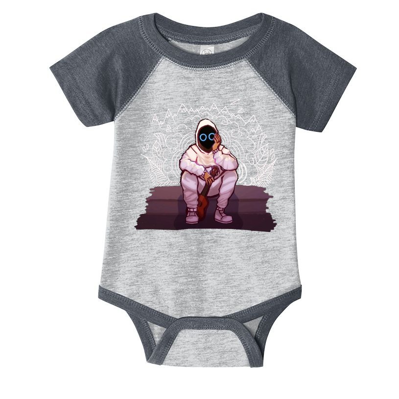 Just A Boy With A Ukulele BoyWithUke Infant Baby Jersey Bodysuit