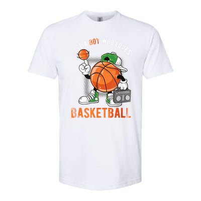 Just A Bo Y Who Loves Basketball Softstyle CVC T-Shirt