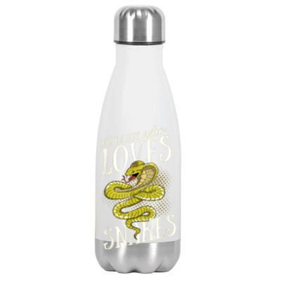 Just A Boy Who Loves Snakes Snake Lover Gift Stainless Steel Insulated Water Bottle