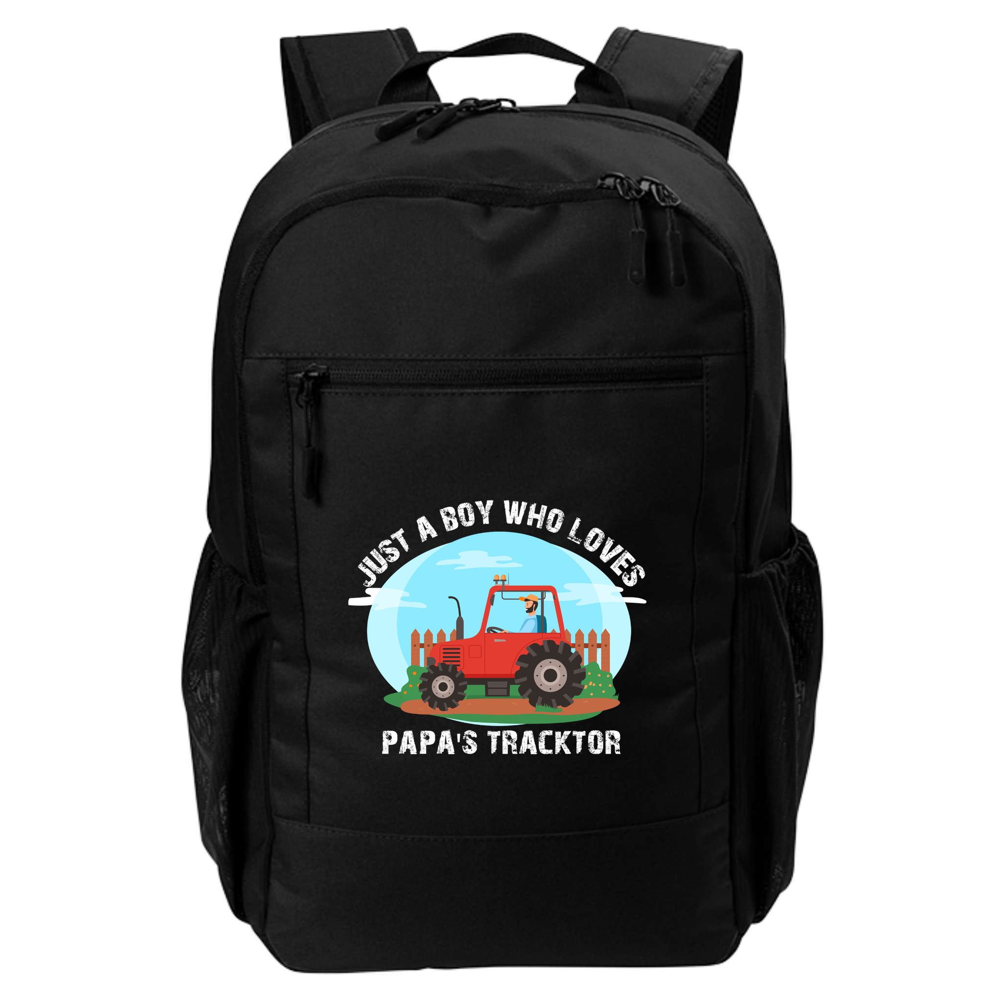 Just A Boy Who Loves Tractors Farming Backpack