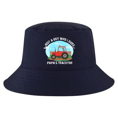 Just A Boy Who Loves Tractors Farming Cool Comfort Performance Bucket Hat