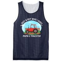 Just A Boy Who Loves Tractors Farming Mesh Reversible Basketball Jersey Tank