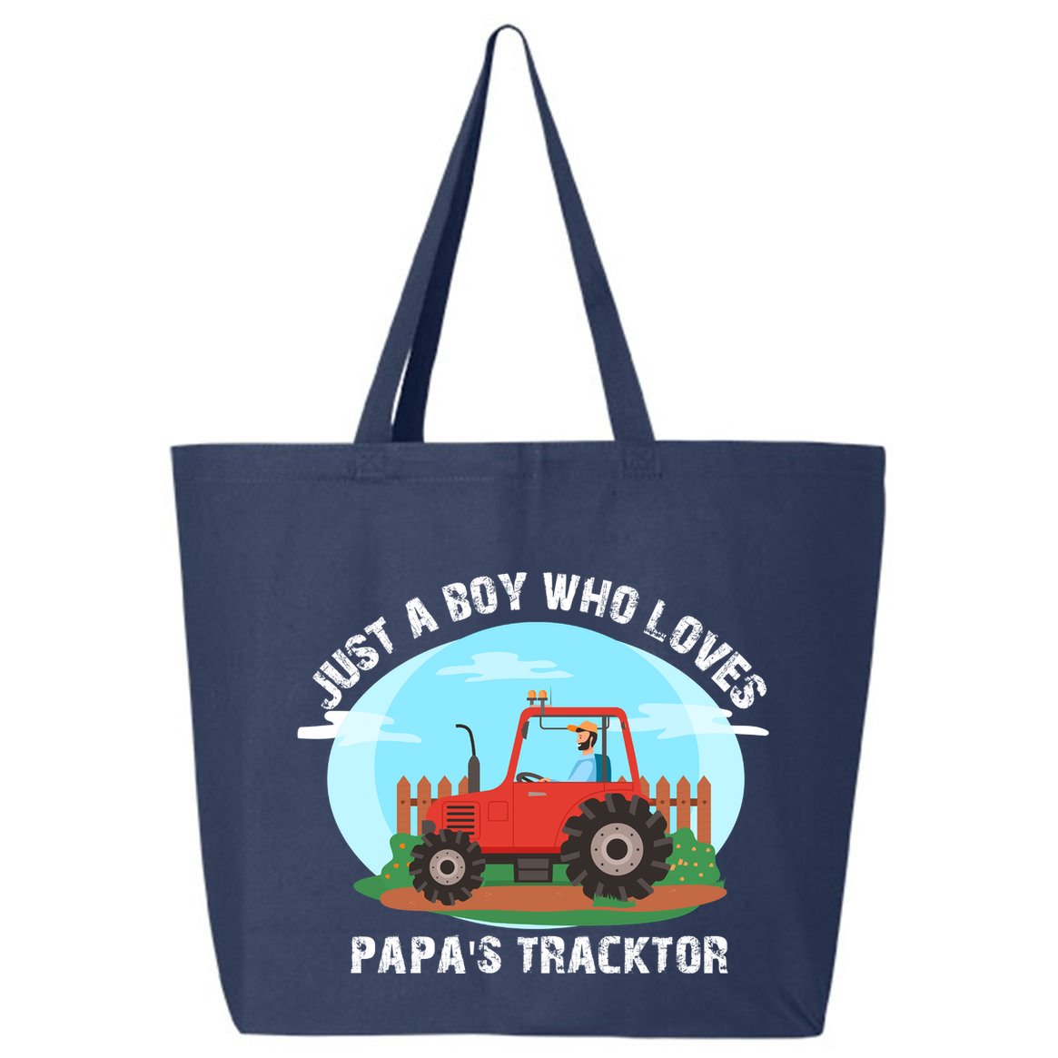Just A Boy Who Loves Tractors Farming 25L Jumbo Tote