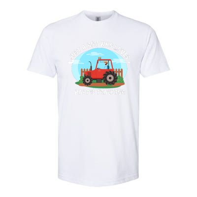 Just A Boy Who Loves Tractors Farming Softstyle CVC T-Shirt