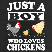 Just A Boy Who Loves Chickens Farm Chicken Gift Beanie