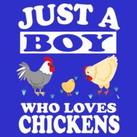 Just A Boy Who Loves Chickens Farm Chicken Gift 16 in Basic Backpack