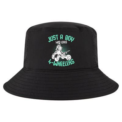 Just a Boy who loves 4 Wheelers ATV Quad Boy Cool Comfort Performance Bucket Hat