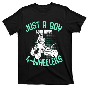 Just a Boy who loves 4 Wheelers ATV Quad Boy T-Shirt