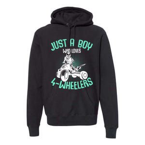 Just a Boy who loves 4 Wheelers ATV Quad Boy Premium Hoodie