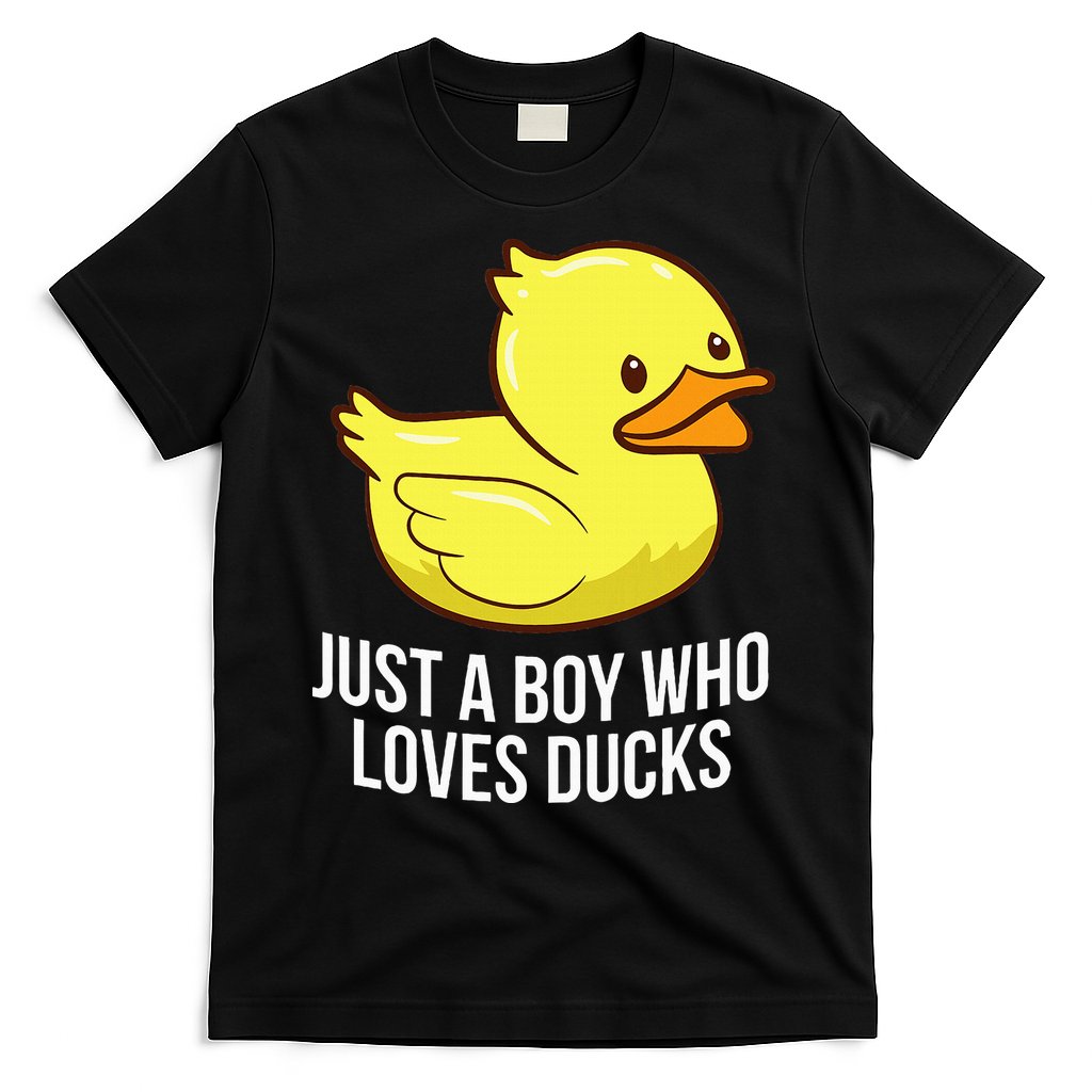 Just A Boy Who Loves Ducks Rubber Duck T-Shirt