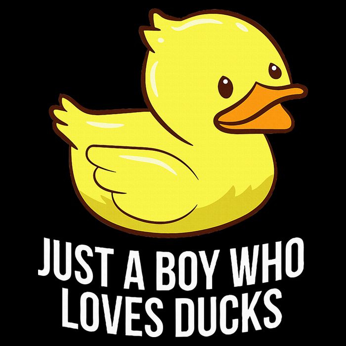 Just A Boy Who Loves Ducks Rubber Duck Bucket Hat