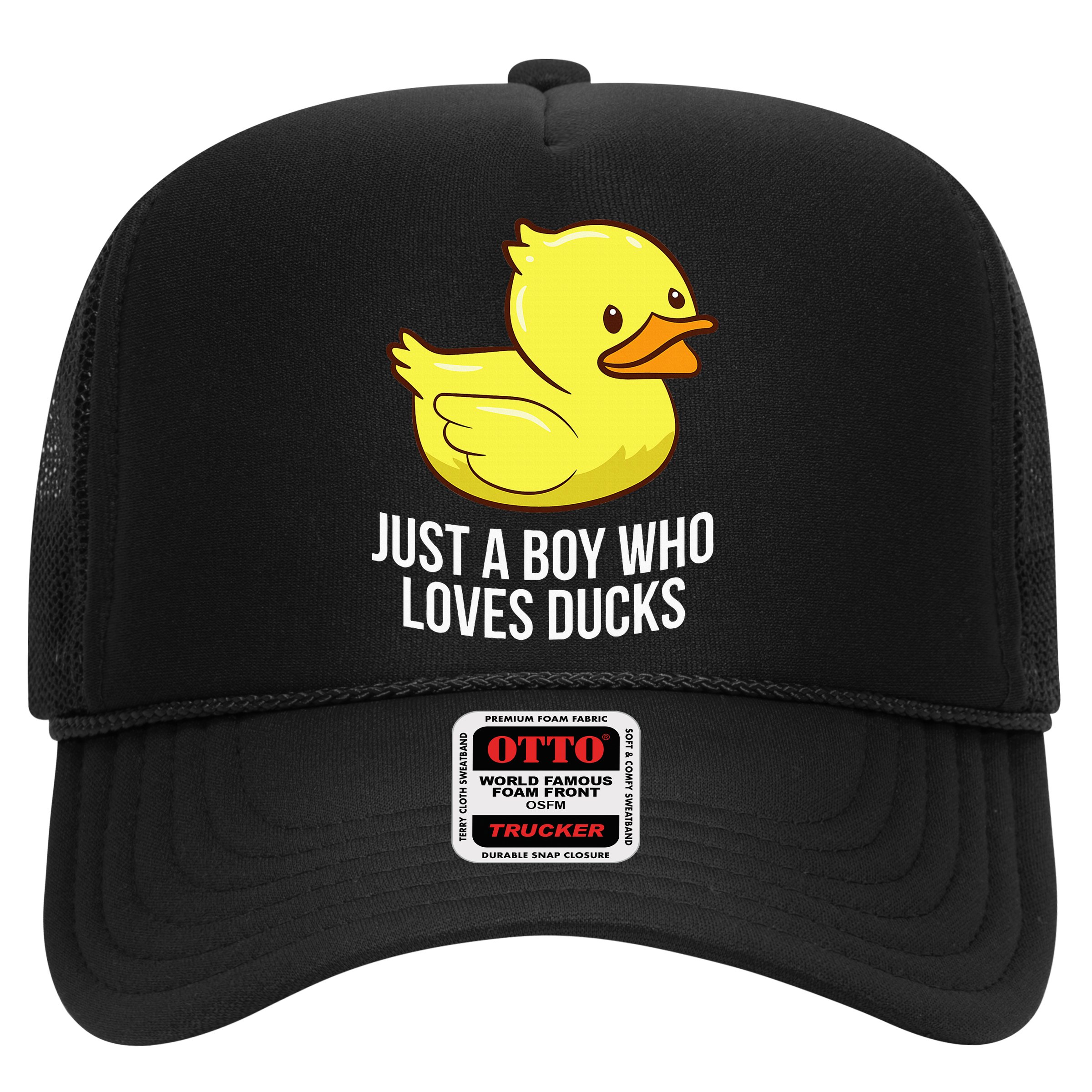 Just A Boy Who Loves Ducks Rubber Duck Hat