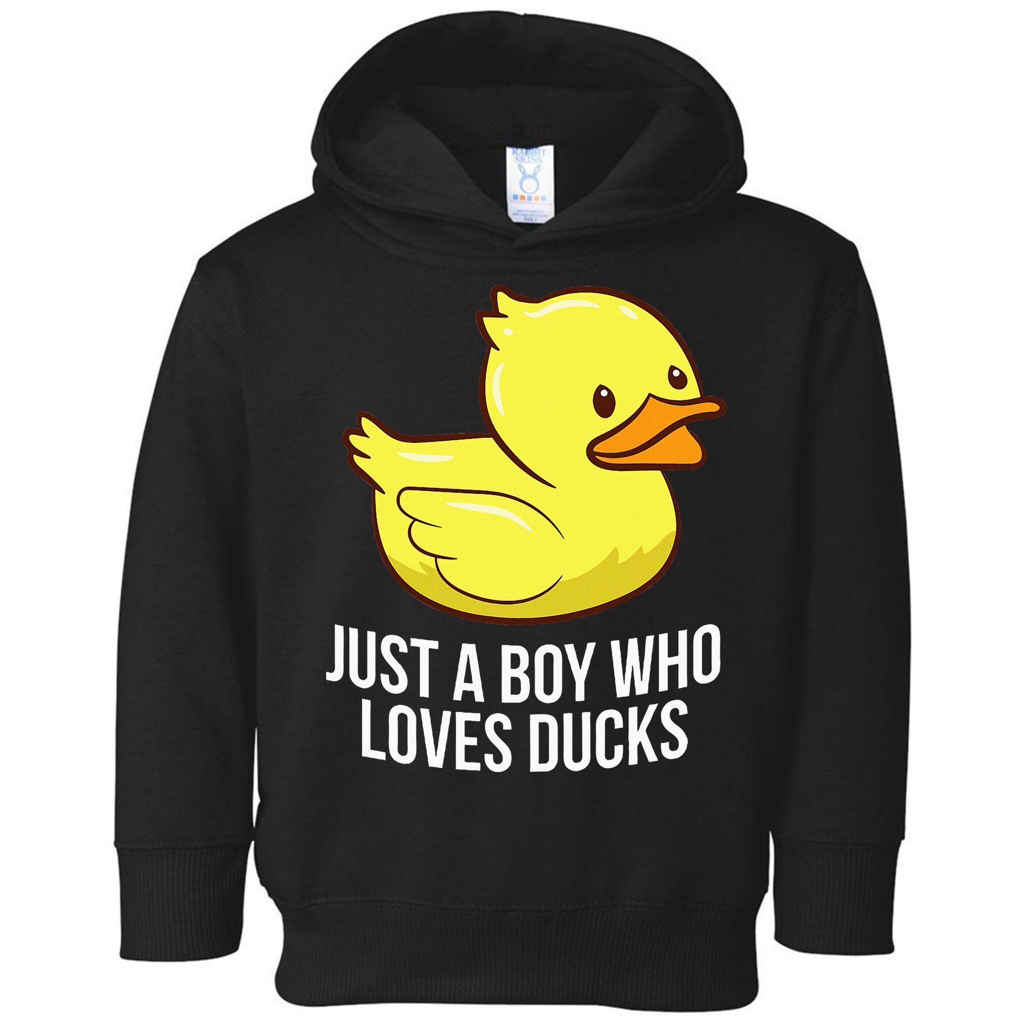 Just A Boy Who Loves Ducks Rubber Duck Toddler Hoodie