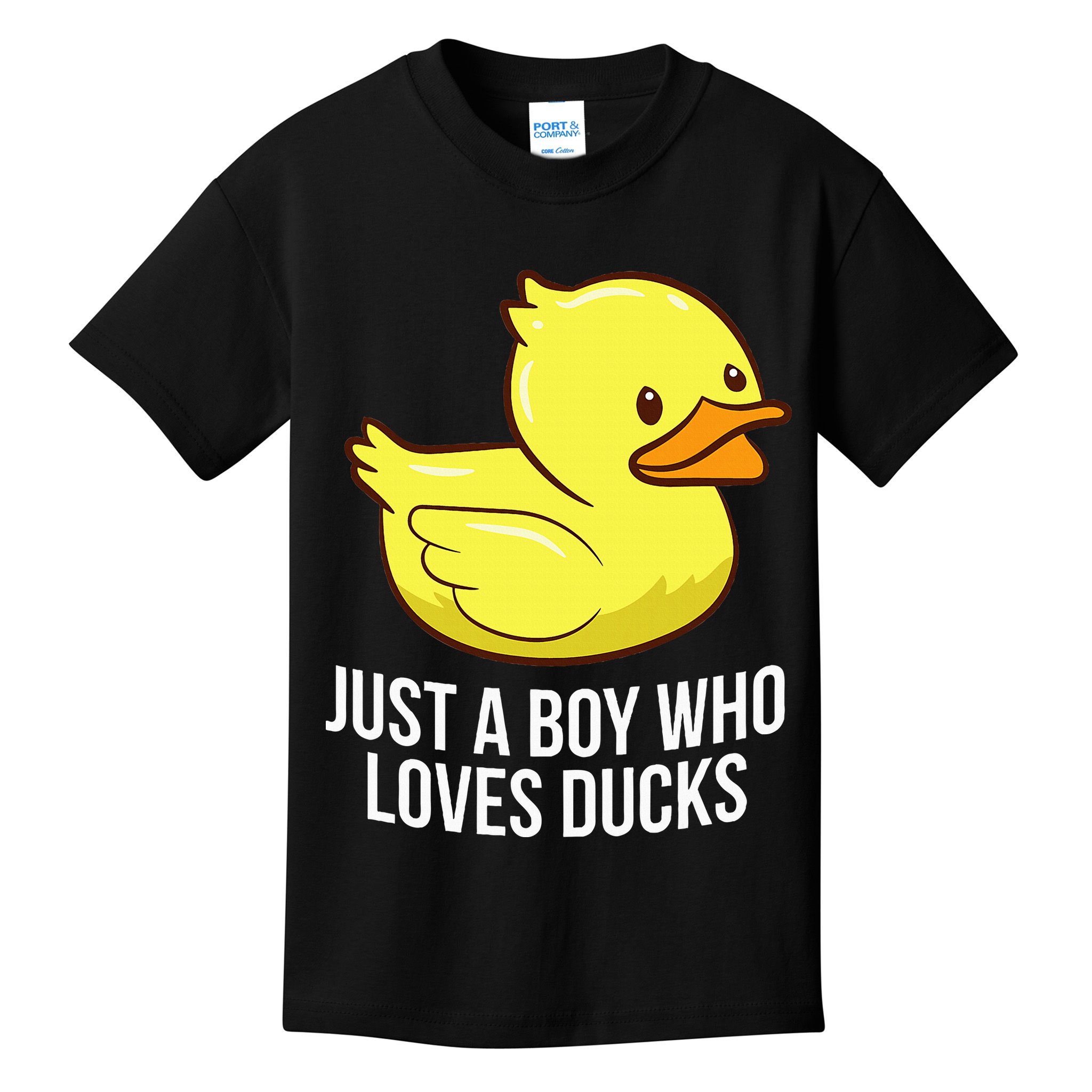 Just A Boy Who Loves Ducks Rubber Duck Kids T-Shirt