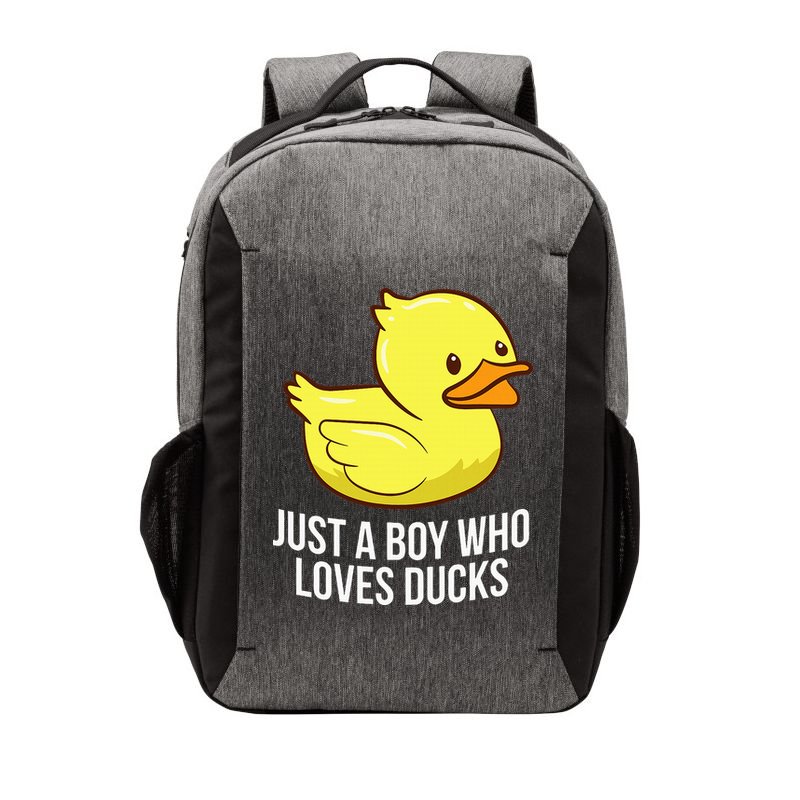 Just A Boy Who Loves Ducks Rubber Duck Vector Backpack