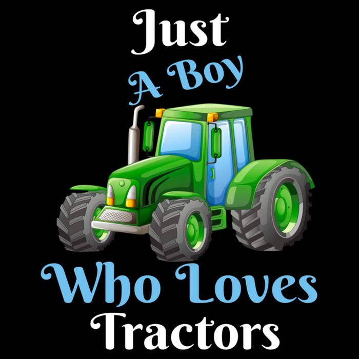 Just A Boy Who Loves Tractors Funny Gift Cooling Performance Crew T-Shirt