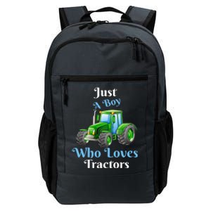 Just A Boy Who Loves Tractors Funny Gift Daily Commute Backpack